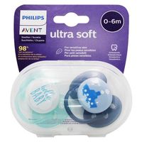 AVENT SUCET ULTRA DOUCE 0-6 BOY SCF222/01