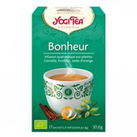 YOGI TEA Tis ayurv&eacute;di bonheur bio 17Sach/1,8g