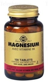 Comp&eacute;ment alimentaire magn&eacute;sium avec vitamine B6 - 100 comprim&eacute;s