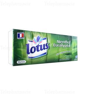 Mouchoirs Menthol Eucalyptol 15 etuis