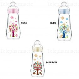 MAM Biberon verre d&eacute;bit 2 Gar&ccedil;on