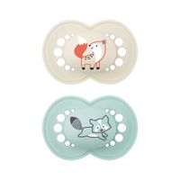MAM Original duo sucettes +6 mois Couleur de la nature REF 49