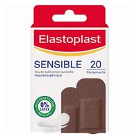 ELASTOPLAST Sensible - Pansements Peaux noires x20