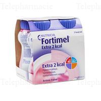 FORTIMEL EXTRA 2 KCAL Nutrim fraise 4/200ml