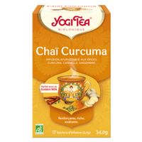 YOGI TEA Cha&iuml; Curcuma 17 sachets de 2.0g