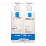Lipikar Lait relipidant corps anti-dess&egrave;chement 48h - Lot de 2 x 400 ml
