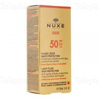 NUXE Sun Fluide l&eacute;ger haute protection SPF 50 visage flacon 50ml