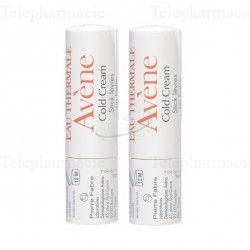 AV&Egrave;NE Cold cream stick l&egrave;vres lot de 2 sticks 4g