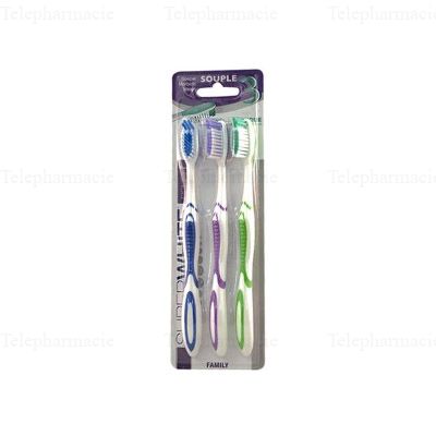 Family Brosse &agrave; Dents Souple Pack de 3