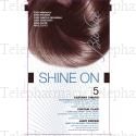 BIONIKE Shine On 5 Ch&acirc;tain Clair 1 tube coloration 50 ml + 1 flacon r&eacute;v&eacute;lateur 75 ml + 1 sachet masque r&eacute;&eacute;quilibrant 15 ml + gants