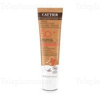 CATTIER Cr&egrave;me protection solaire teint&eacute;e SPF50 tube 40ml