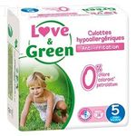 Culottes d'apprentissage hypoallerg&eacute;niques 0% - Taille 5 (de 15 &agrave; 25 kg) - Paquet de 18 couches