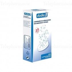 DODIE Accessoire biberon - Comprim&eacute;s de st&eacute;rilisation &agrave; froid 32 comprim&eacute;s