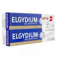 ELGYDIUM Gel dentifrice Multi-actions Lot de 2