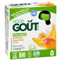 GOOD GOUT - BRASSE VEGETAL lait de coco mangue banane passion 90g