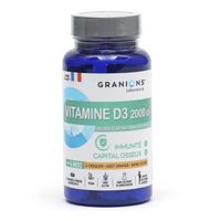 GRANIONS Immunit&eacute; & Energie - Vitamine D3 2000ui 30 comprim&eacute;s &agrave; croquer