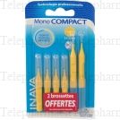Brossettes interdentaires mono compact jaune 0.8mm x4