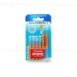 Brossettes interdentaires mono compact orange 1mm x4