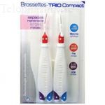 INAVA Brossettes interdentaire flex 4 espaces interdentaires larges mixtes pack de 3