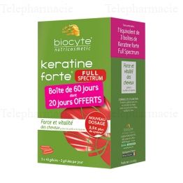 Keratine forte full spectrum 120 g&eacute;lules