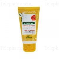 KLORANE Mono&iuml; - Cr&egrave;me solaire sublime visage SPF30 tube 50ml