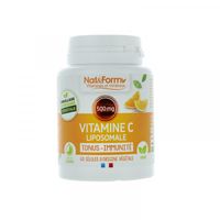 NAT & FORM Vitamines et min&eacute;raux - Vitamine C Liposomale 60 g&eacute;lules