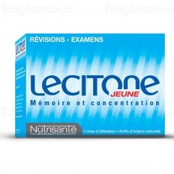 NUTRISANT&Eacute; Lecitone jeune m&eacute;moire et concentration 60 g&eacute;lules
