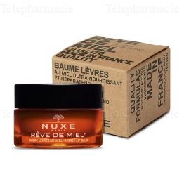 NUXE R&ecirc;ve de miel Baume l&egrave;vres au miel pot 15g Protection des Abeilles