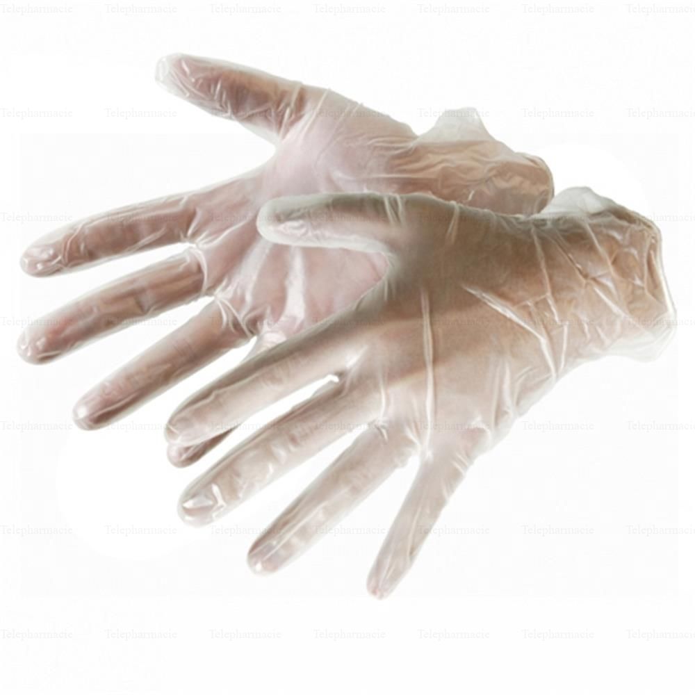 SENSINYL bo&icirc;te de 100 gants vinyle non poudr&eacute;s Taille L
