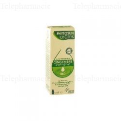 PHYTOSUN Ar&ocirc;ms Huile essentielle de Gingembre bio flacon 5ml