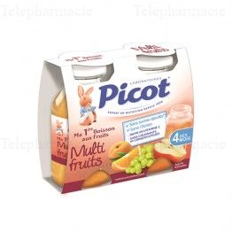 Ma 1&egrave;re Boisson au fruit saveur multi-fruit - 2 x 130 ml