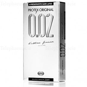 Original 0.02 ultra fin & sans latex - bo&icirc;te de 6 pr&eacute;servatifs