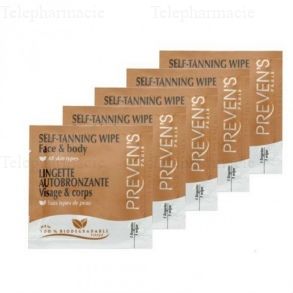 PREVEN&rsquo;S Lingettes autobronzantes x 5