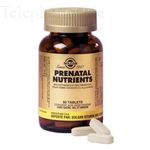 SOLGAR Prenatal nutrients x60 tablettes