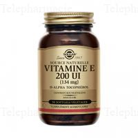 SOLGAR Vitamine E naturelle 268mg pot de 50 g&eacute;lules v&eacute;g&eacute;tales