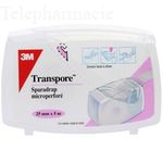 Transpore - Sparadrap Microperfor&eacute; Plastique 25 mm x 5 m avec d&eacute;vidoir