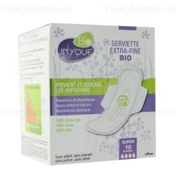 ORGANYC BIO Serviette extra-fine en coton bio super x 10