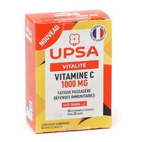 UPSA Vitalit&eacute; Vitamine C 1000mg &agrave; croquer 20 comprim&eacute;s