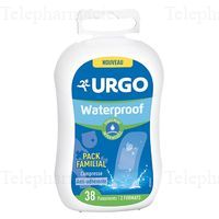 URGO Urgo waterproof pansements Pack familial de 38