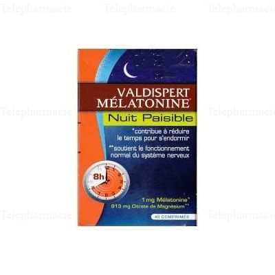 VALDISPERT M&eacute;latonine 1 MG 40 CPS