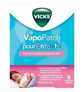VapoPatch pour enfants - 5 dispositifs adh&eacute;sifs