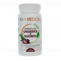 XLS MEDICAL R&eacute;duit les graisses + sucres 120 comprim&eacute;s